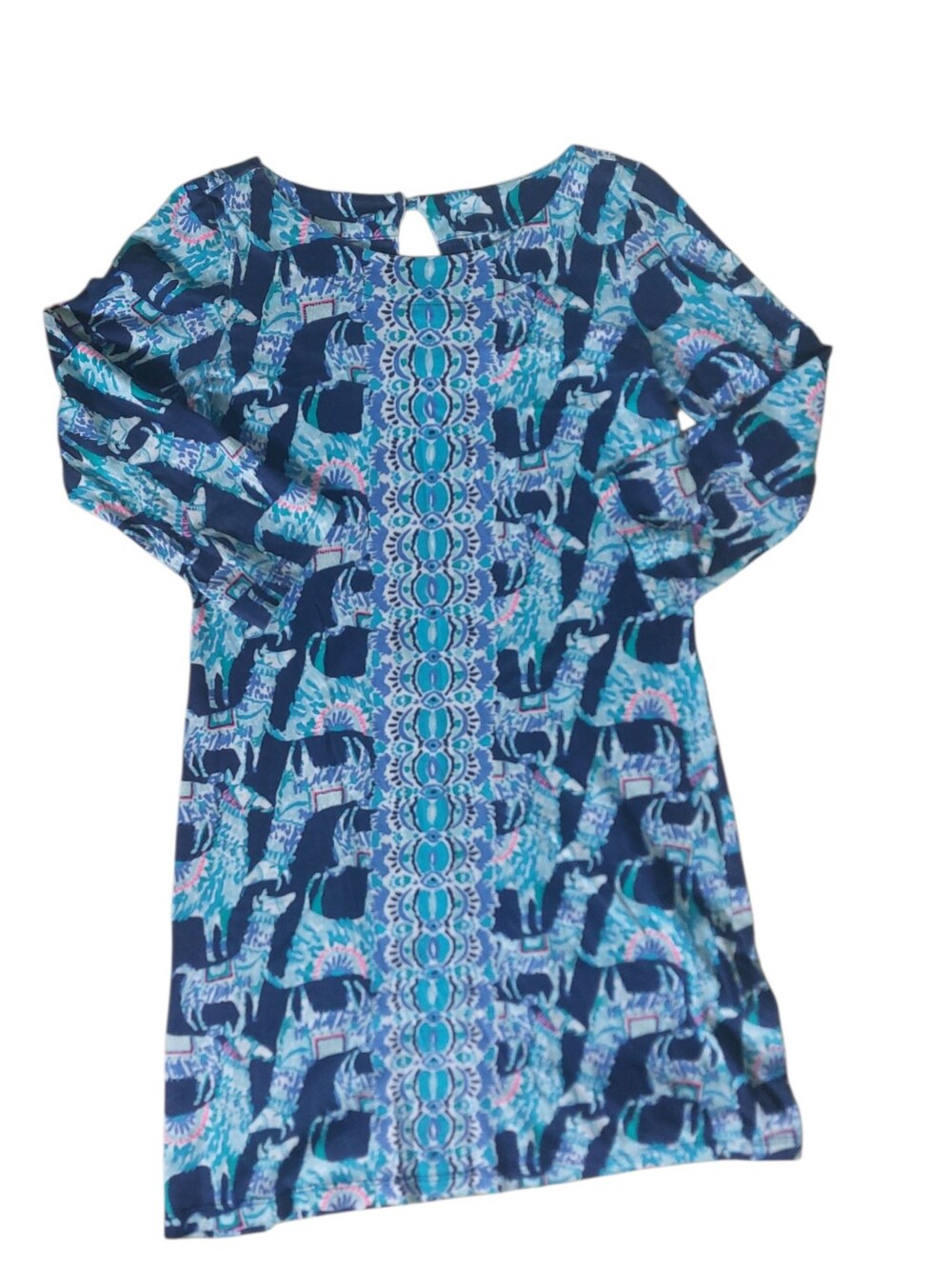 Lilly Pulitzer Apaca my bags 3/4 sleeve pima cotton dress size XXS